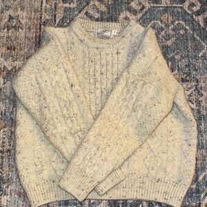 Women’s Kerry Traditions Irish Made Cream Cable Knit Sweater